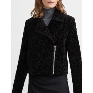 THEORY Black Textured Women's Jacket